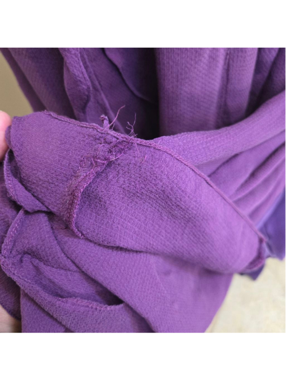 CAROLINA HERRERA Purple Ruffle Maxi Dress Size 6 - Picture 5 of 7